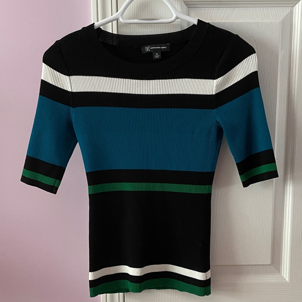 INC International Concepts Ribbed Top